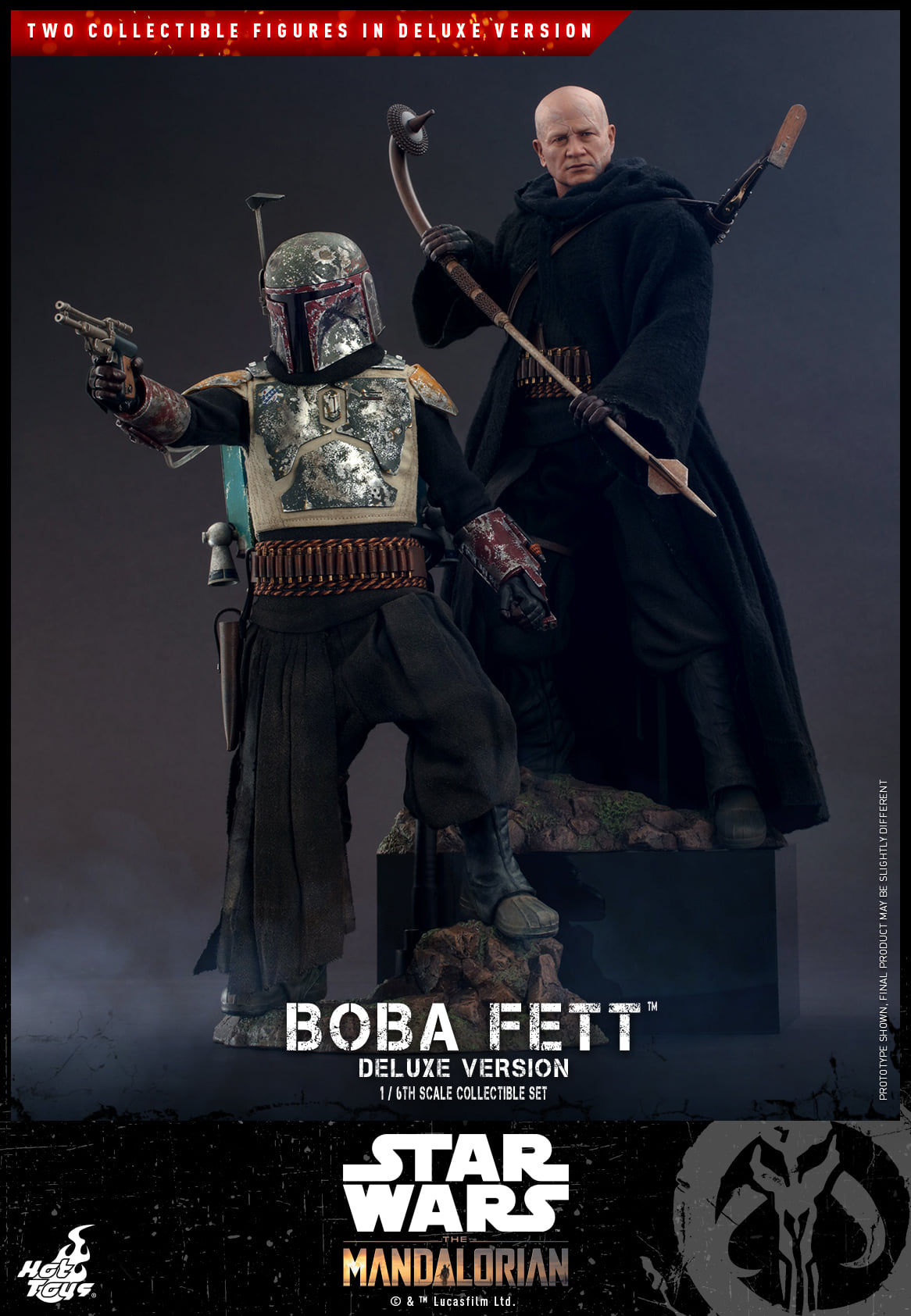 Hot Toys Star Wars Mandalorian Boba Fett Deluxe Sixth Scale Figure Set
